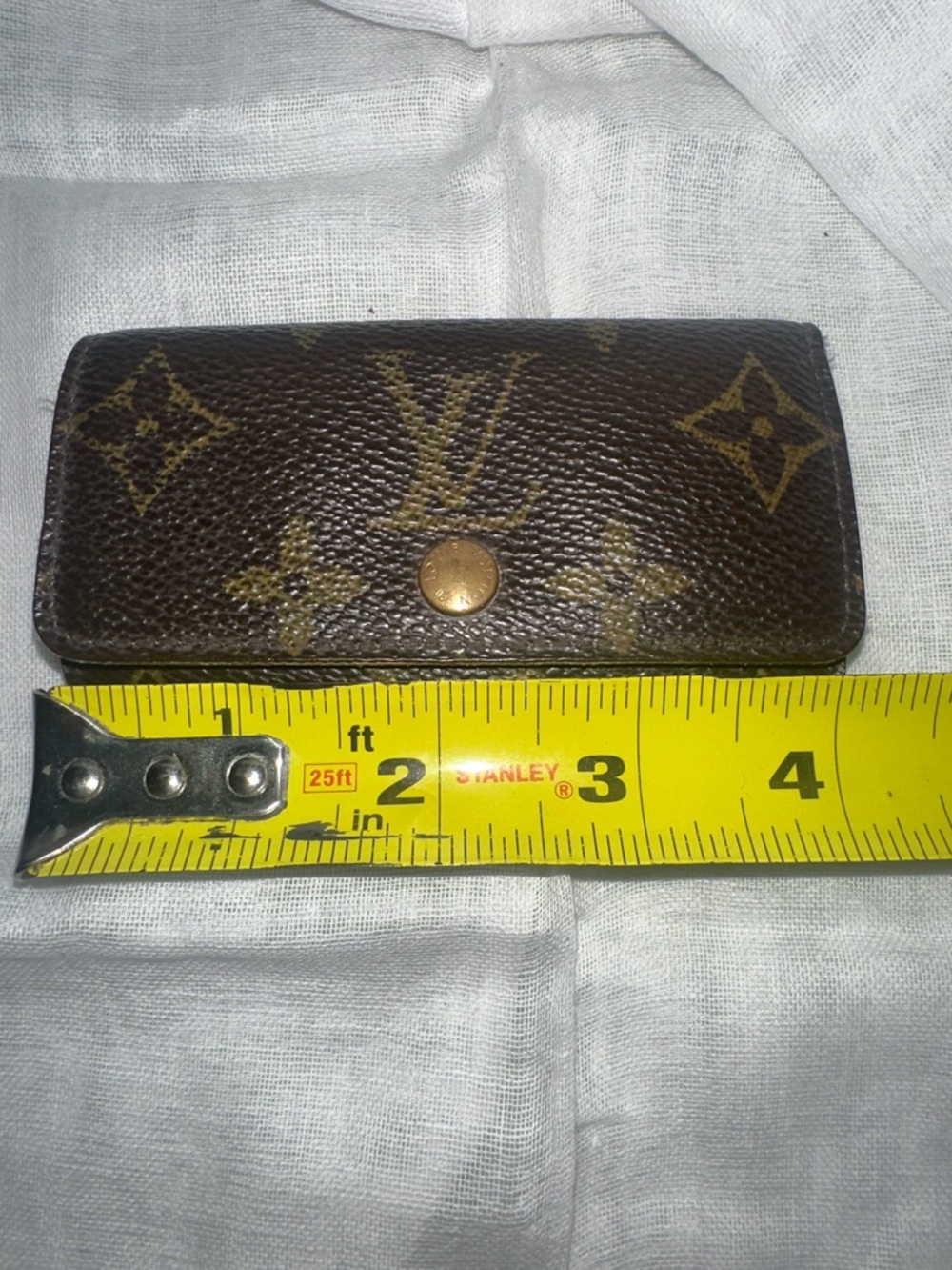 Louis Vuitton Monogram Canvas Key & Card Holder Dark Brown w/Gold Hardware 💯% - Picture 13 of 14
